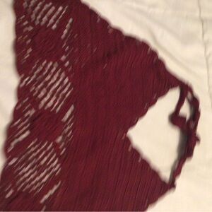 Tie back crochet top